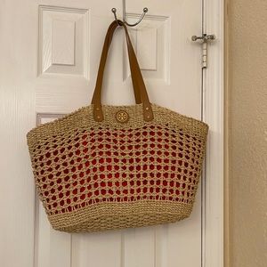 Tory Burch lined straw.